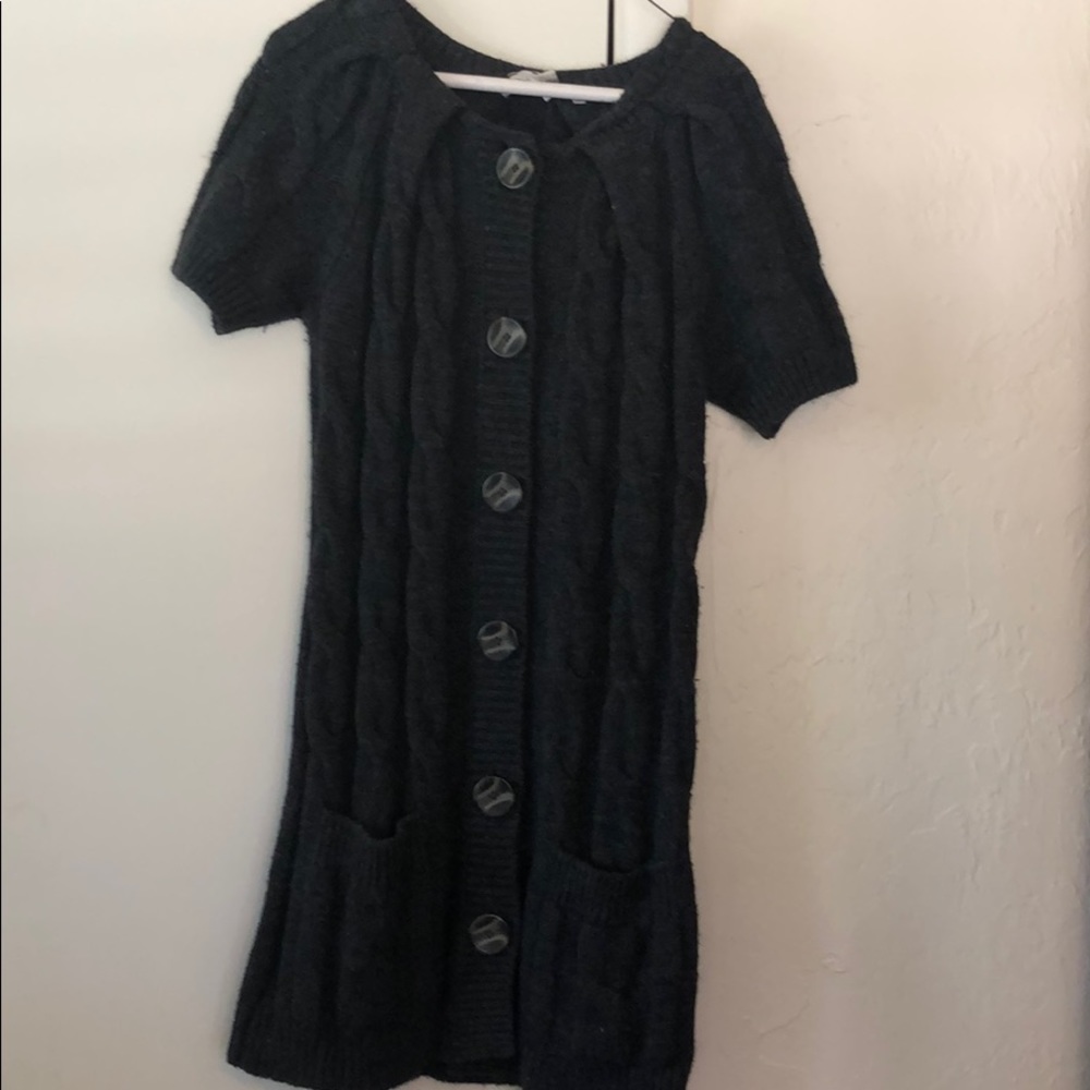 Vince, Long Buttoned Sweater